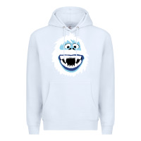 White bumble face Premium Hoodie - PixelFlow
