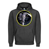 Charcoal Heather Space Travel Zipper Hoodie - Bettercallsaul