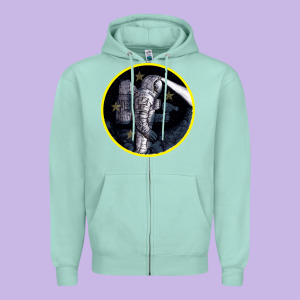 Space Travel Zipper Hoodie Designed By Bettercallsaul