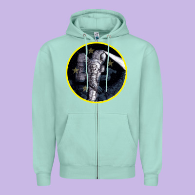Space Travel Zipper Hoodie Designed By Bettercallsaul