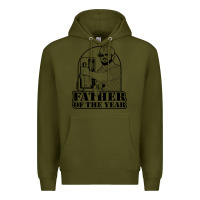 Army Green Gary Plauche Premium Hoodie - PixelFlow