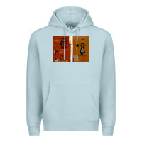 Blue Mist It’s Always Sunny Painting Premium Hoodie - PixelFlow