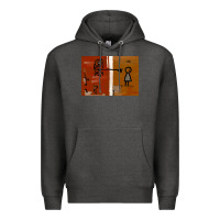 Charcoal Heather It’s Always Sunny Painting Premium Hoodie - PixelFlow