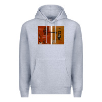 Heather Grey It’s Always Sunny Painting Premium Hoodie - PixelFlow