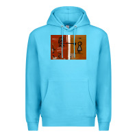 Ocean Blue It’s Always Sunny Painting Premium Hoodie - PixelFlow