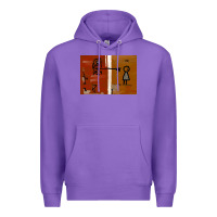Purple It’s Always Sunny Painting Premium Hoodie - PixelFlow