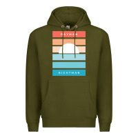 Army Green DAYMAN NIGHTMAN - It's Always Sunny Premium Hoodie - PixelFlow