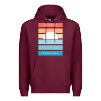 Burgundy DAYMAN NIGHTMAN - It's Always Sunny Premium Hoodie - PixelFlow