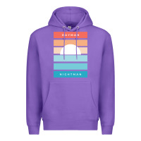 Purple DAYMAN NIGHTMAN - It's Always Sunny Premium Hoodie - PixelFlow