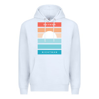 White DAYMAN NIGHTMAN - It's Always Sunny Premium Hoodie - PixelFlow