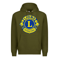 Army Green lions clubs international classic Premium Hoodie - PixelFlow