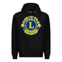 Black lions clubs international classic Premium Hoodie - PixelFlow