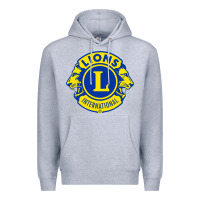 Heather Grey lions clubs international classic Premium Hoodie - PixelFlow