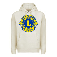 Oatmeal Heather lions clubs international classic Premium Hoodie - PixelFlow