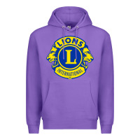 Purple lions clubs international classic Premium Hoodie - PixelFlow