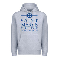 Heather Grey saint mary's college belles Premium Hoodie - PixelFlow
