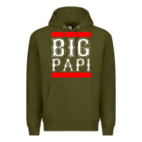Army Green big papi Premium Hoodie - PixelFlow