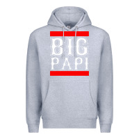 Heather Grey big papi Premium Hoodie - PixelFlow