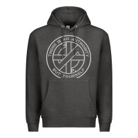 Charcoal Heather Crass   There Is No  Authority But Yourself Classic Premium Hoodie - PixelFlow