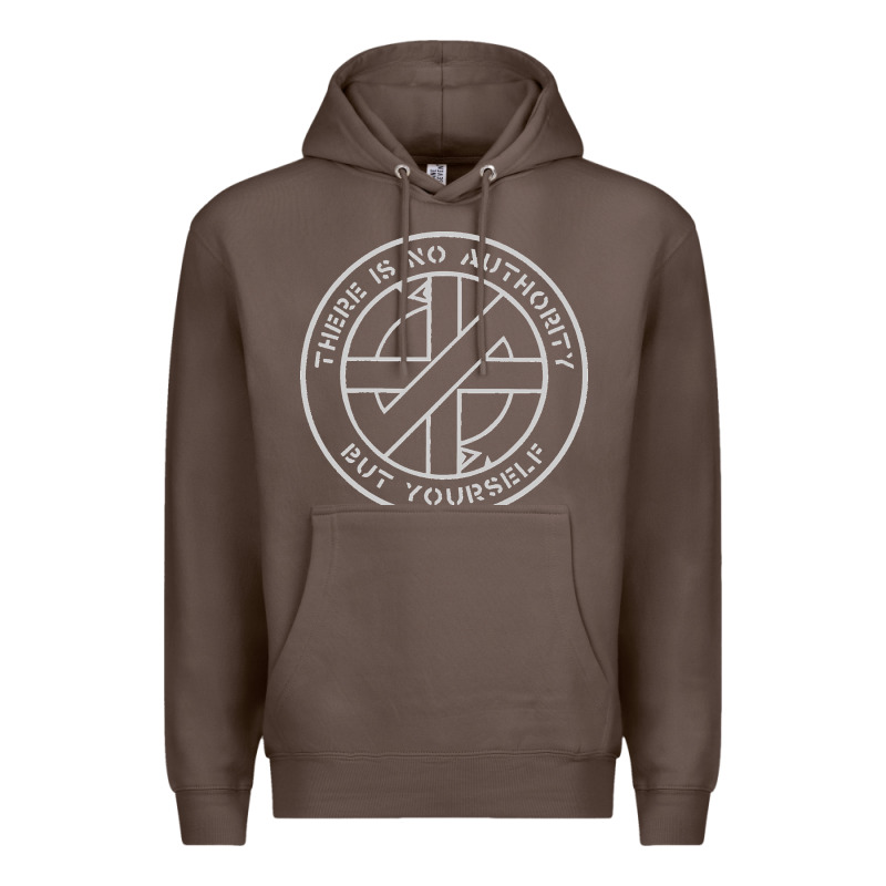 Crass   There Is No  Authority But Yourself Classic Premium Hoodie by PixelFlow | Teevron
