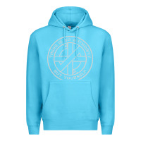 Ocean Blue Crass   There Is No  Authority But Yourself Classic Premium Hoodie - PixelFlow