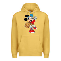 Antique Gold micky-playing-baseball-cartoon-illustration-- Premium Hoodie - PixelFlow
