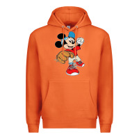 Carrot micky-playing-baseball-cartoon-illustration-- Premium Hoodie - PixelFlow