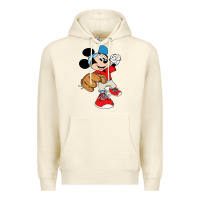 Sandshell micky-playing-baseball-cartoon-illustration-- Premium Hoodie - PixelFlow