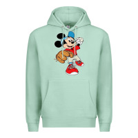 Seafoam micky-playing-baseball-cartoon-illustration-- Premium Hoodie - PixelFlow