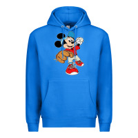 True Royal micky-playing-baseball-cartoon-illustration-- Premium Hoodie - PixelFlow