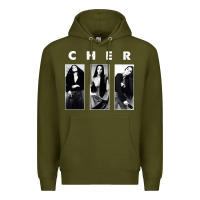 Army Green Cher, Cher Heart of Stone, Cher Cher Cher Cher Cher, Cher Cher Cher Ch Premium Hoodie - PixelFlow