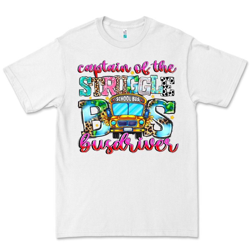 Captain Of The Struggle Bus Bus Premium Tee by CowhideDigitalArt | Teevron