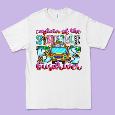 Captain Of The Struggle Bus Bus Premium Tee Designed By Cowhidedigitalart