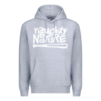 Heather Grey naughty by nature Premium Hoodie - PixelFlow
