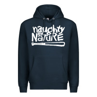 Navy naughty by nature Premium Hoodie - PixelFlow