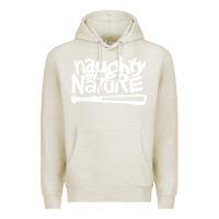 Oatmeal Heather naughty by nature Premium Hoodie - PixelFlow