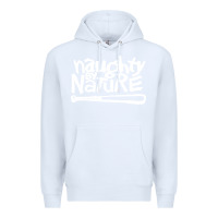 White naughty by nature Premium Hoodie - PixelFlow