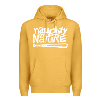 Mustard naughty by nature Premium Hoodie - PixelFlow