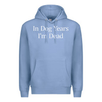 Colony Blue in dog years i'm dead Premium Hoodie - PixelFlow