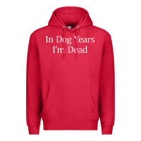 Cardinal in dog years i'm dead Premium Hoodie - PixelFlow