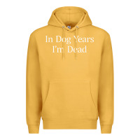 Mustard in dog years i'm dead Premium Hoodie - PixelFlow