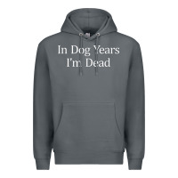 Rock in dog years i'm dead Premium Hoodie - PixelFlow