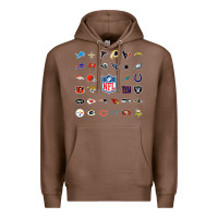 Chestnut american football team collage    wall art Premium Hoodie - PixelFlow