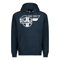 Navy big chief clean santa fe railroad Premium Hoodie - PixelFlow