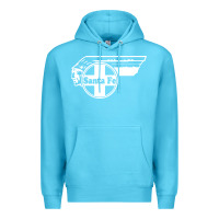 Ocean Blue big chief clean santa fe railroad Premium Hoodie - PixelFlow