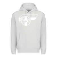 Dove Grey big chief clean santa fe railroad Premium Hoodie - PixelFlow