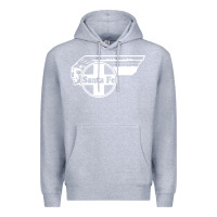 Heather Grey big chief clean santa fe railroad Premium Hoodie - PixelFlow