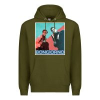 Army Green Inglorious Basterds - Bongiorno poster GIFT Premium Hoodie - PixelFlow