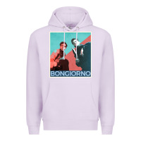 Lilac Inglorious Basterds - Bongiorno poster GIFT Premium Hoodie - PixelFlow