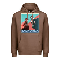 Chestnut Inglorious Basterds - Bongiorno poster GIFT Premium Hoodie - PixelFlow